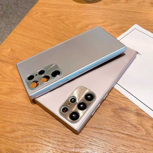 Coque rigide Samsung S23 Ultra protégeant l'objectif des rayures avec bumper métal