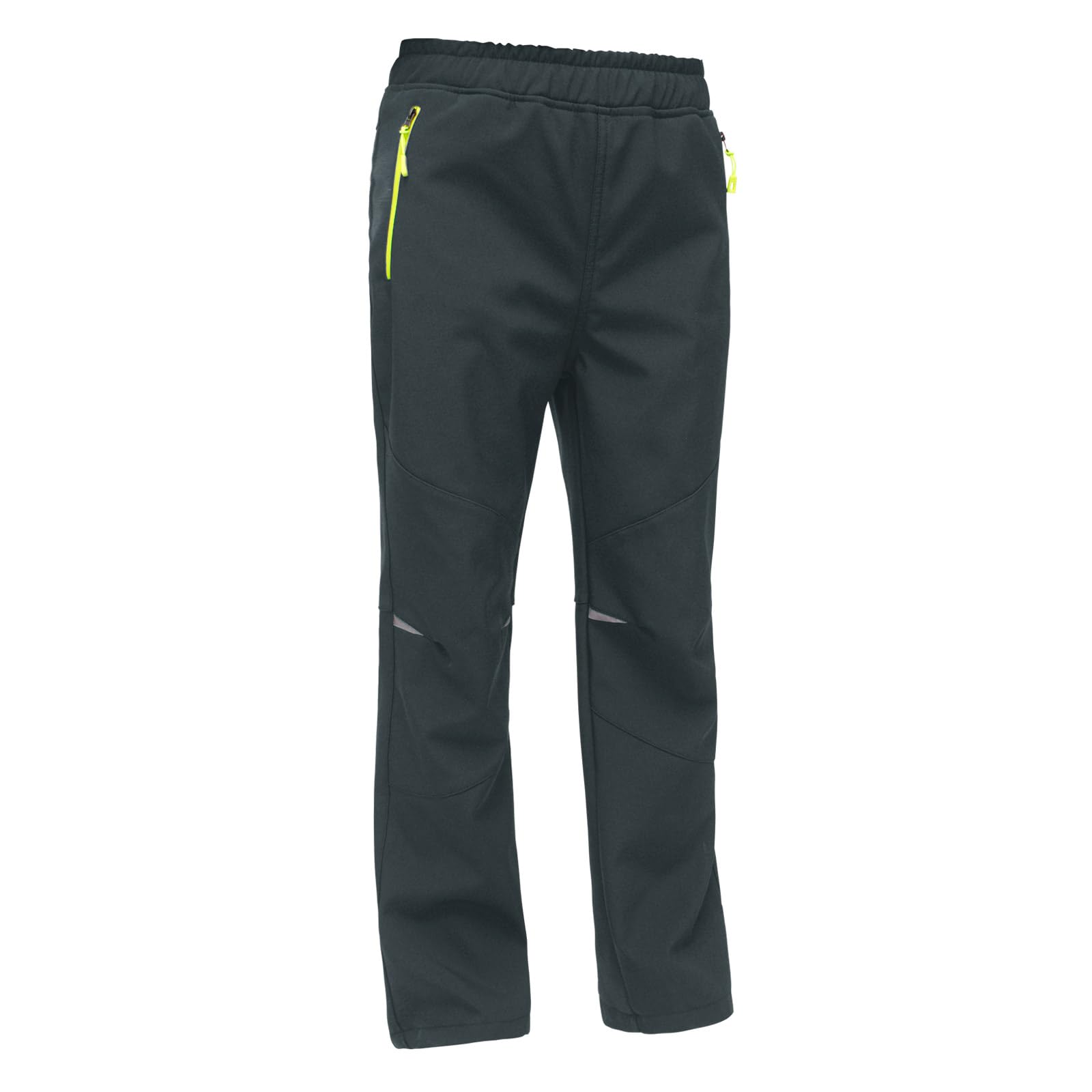 MEILONGER Jungen Mädchen Schneehose Skihose Wanderhose Wasserdicht Softshellhose Outdoorhose Winddicht Warm Snowboardhose Kinder Winter Trekkinghose(Grau 140)