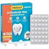 Orthodontische Wachs-Punkte 140 Stück, 7mm Kuppelform, Geschmacksneutral