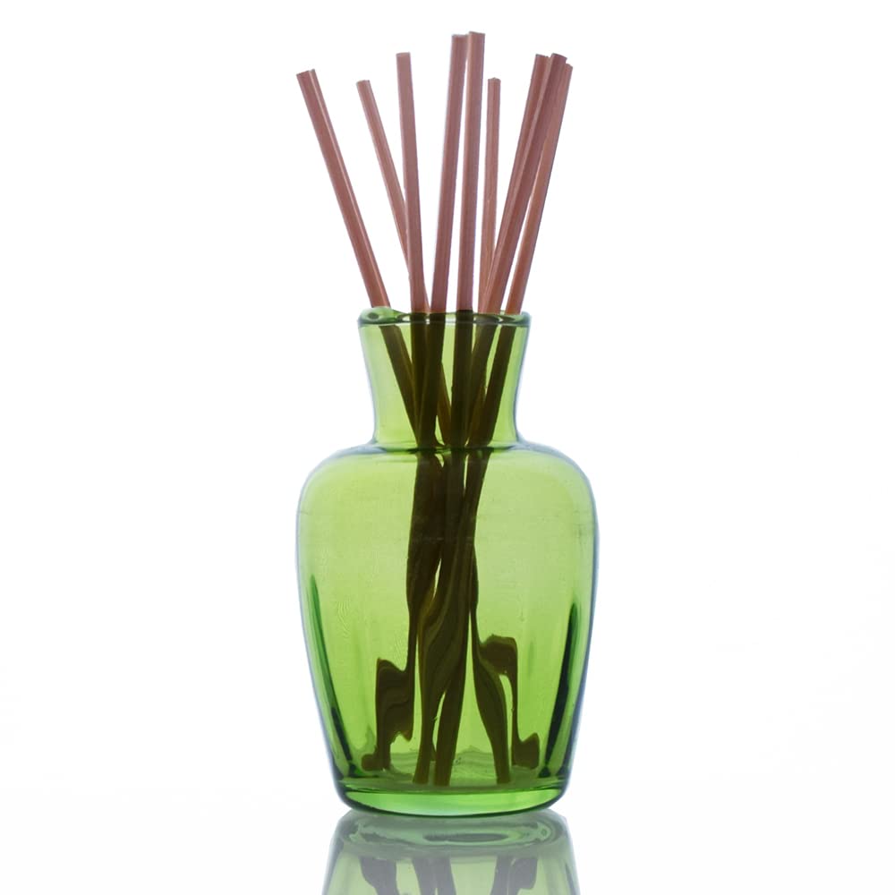 GrehomReed & Recycled Glass Bottle Diffuser Set - Pleats (Green)
