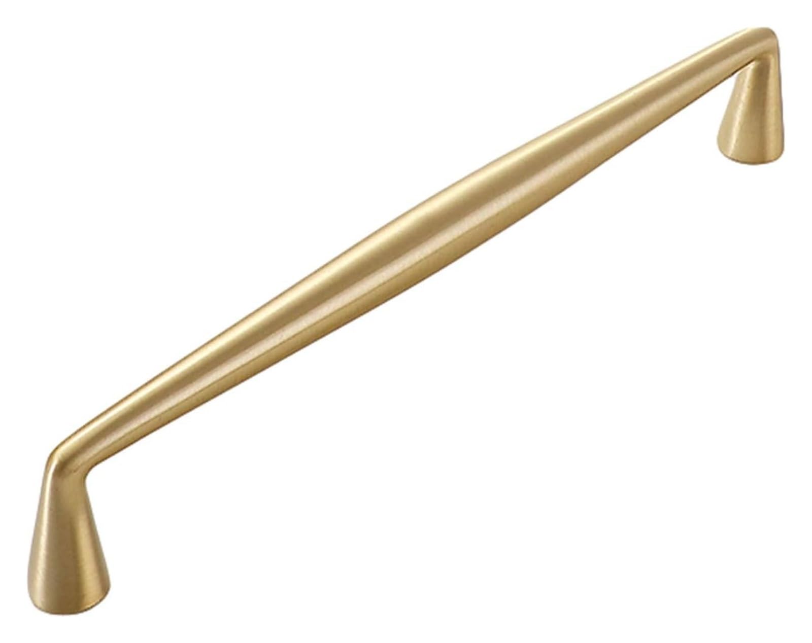 VOPLIVAT Kitchen Cupboard Handles, Brushed Brass Bow Cabinet Handles Drawer Pulls for Kitchen Bathroom Multiple Sizes(Hole Distance 160mm)