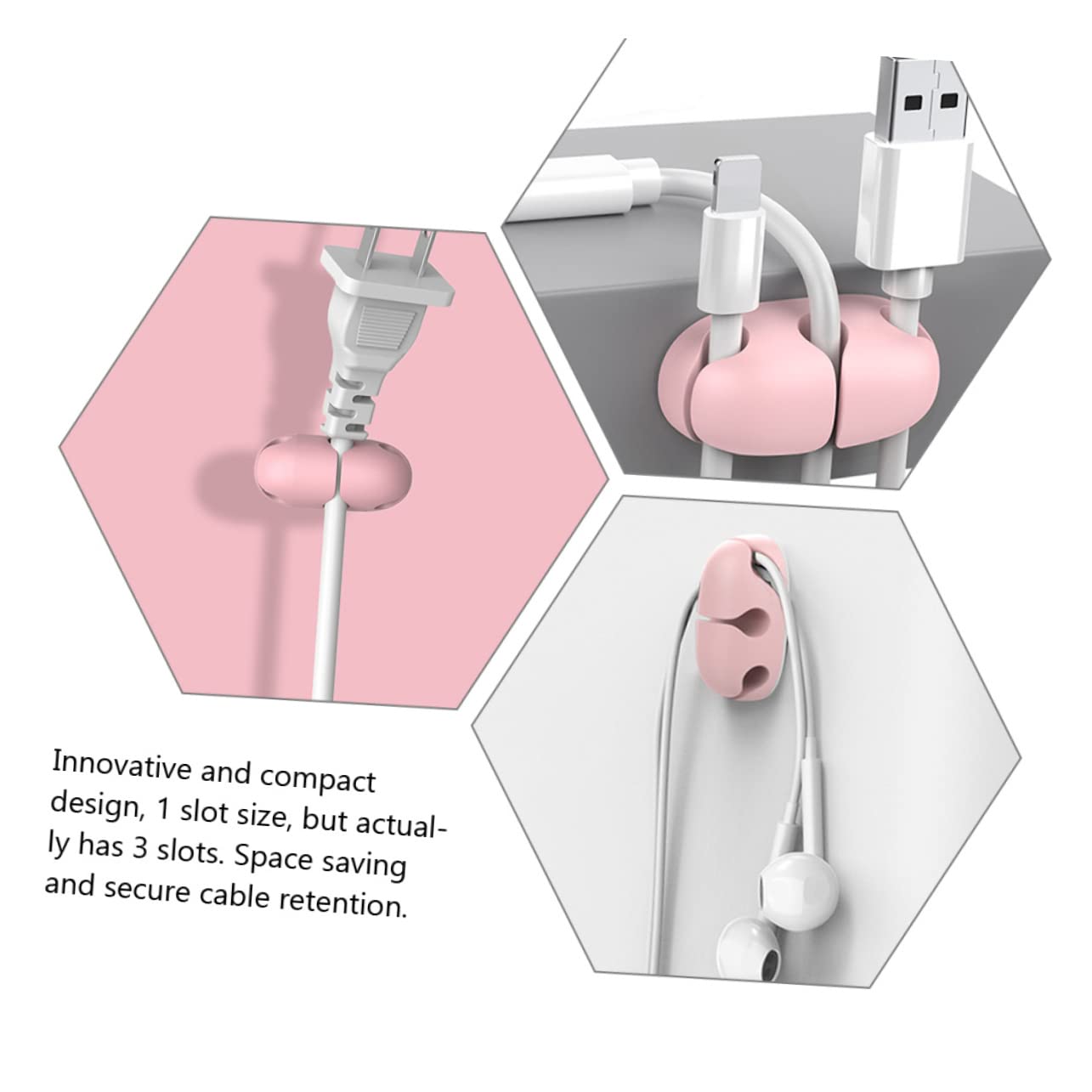 DOITOOL 24stücke Teiliges Kabel-organizer Mit Selbstklebenden Kabelhaltern Für Schreibtisch Büro Und Zuhause Sicheren Aufbewahrung Und Datakabeln