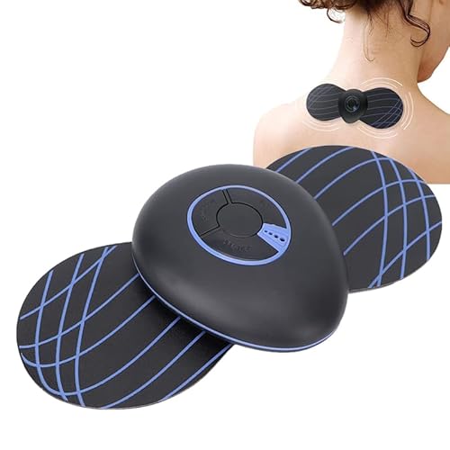 Masseur de Cou Portable, Mini Coussin de Massage, Masseur de Cou électrique Rechargeable, Soulage la Pression du Cou, de l'épaule, du dos, Masseur Multifonctionnel Intelligent de la Colonne Cervicale