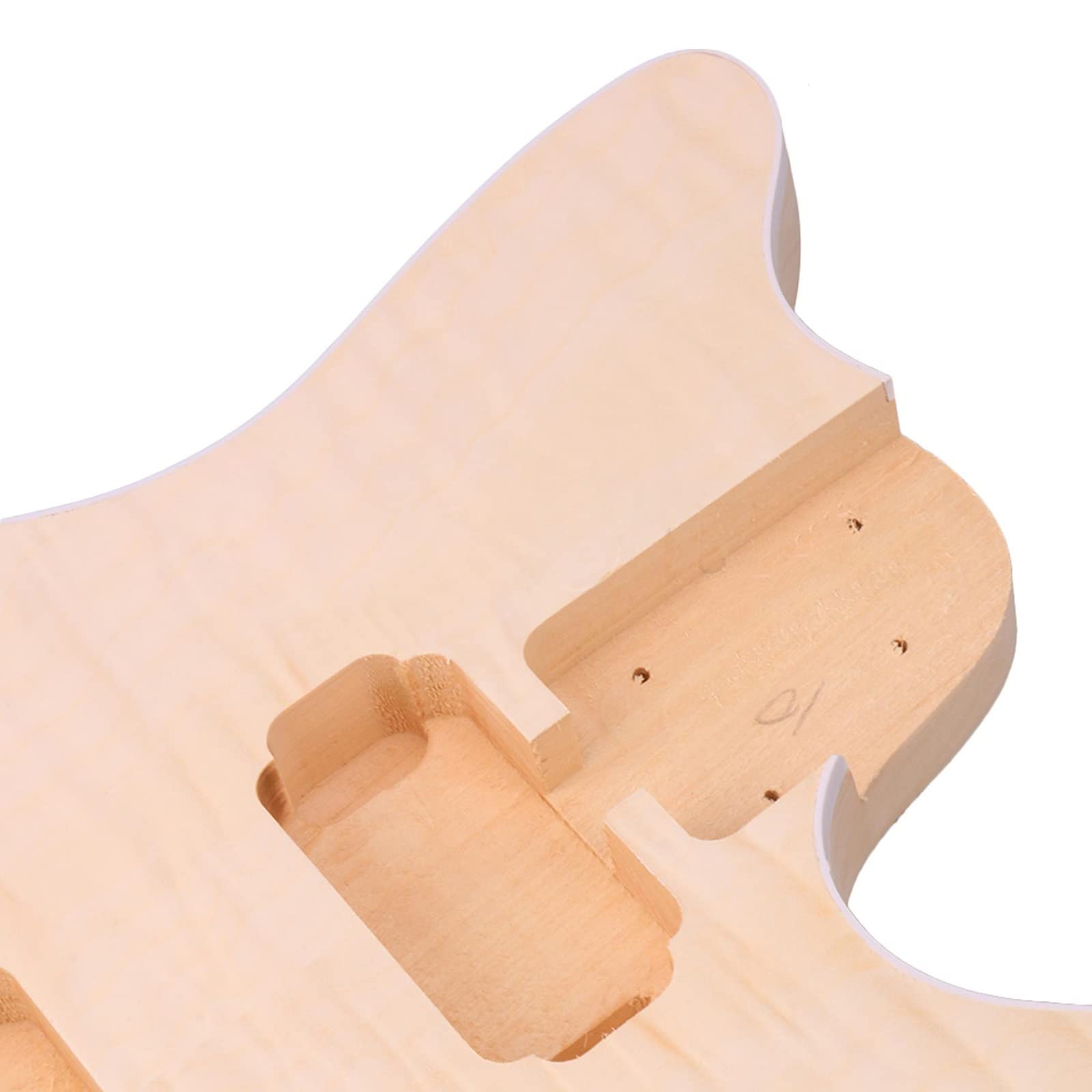 Kits De Guitare Basse Électrique Bricolage Tilleul Érable Inclus Entièrement Composants pièces de guitare électrique non finies
