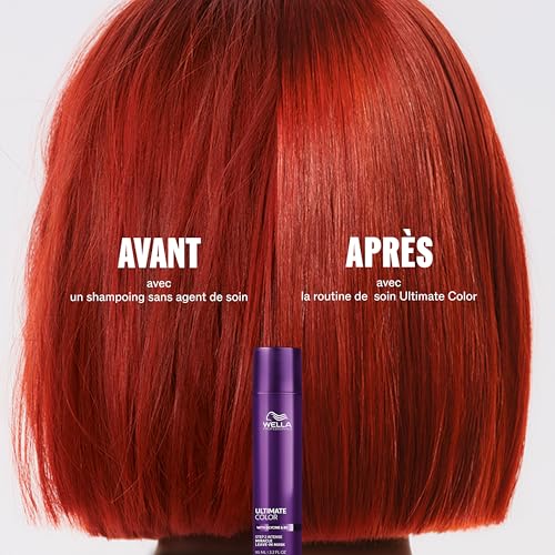Wella Professionals ULTIMATE COLOR Masque Étape 2 intense – Masque cheveux hydratant professionnel sans rinçage pour cheveux colorés, brillance et éclat de la couleur – Anti-casse 30 ml