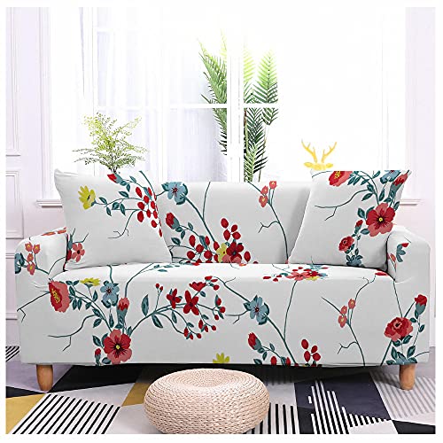 Housse de canapé extensible orchidée anti-poils de chien pour fauteuil