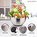 AVACRAFT 18/10 Stainless Steel Mixing Bowls with Lids, non slip silicone base bowls with Handle, Mixing Bowl Set with Pour Spouts & Measurement Marks, Home Essentials Cooking Bowls, (Black)