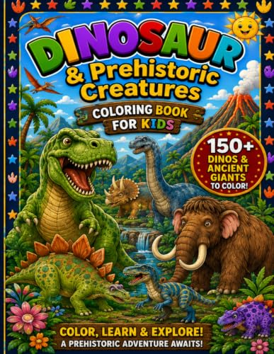 My First Amazing Activity Book – Dinosaurs | Fun Learning & Activity Set for Kids Age 3–11 with Colouring Pages, Stickers, Mazes, Word Grids, ... Illustrations with Names for Kids Ages 3-11 image 2