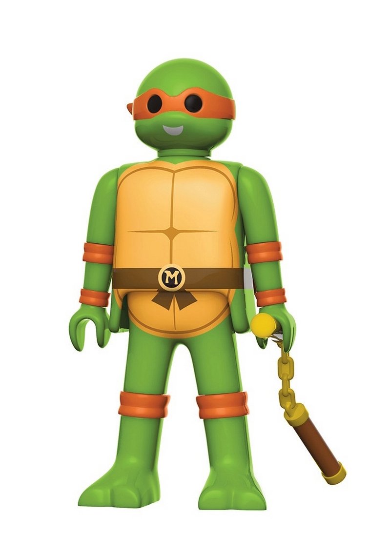 TM Teenage Mutant Ninja Turtles Michelangelo 6-Inch Playmobil Action Figure