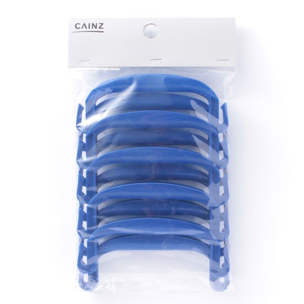 カインズ(CAINZ) ソフタッチホルダー 10個入 ブルー ホルダー 持ち手 荷造り 梱包用品 結束用品 荷造り用品