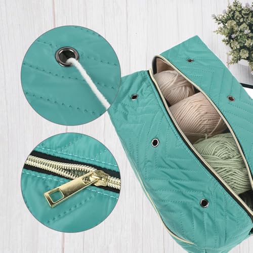 Image of Yarn Storage Bags Crochet Bag Organizer Wrist Yarn Holder for Crochet Accessories