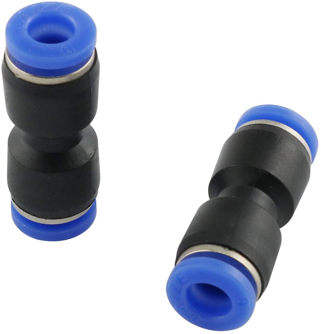 Pneumatic Straight Union 6mm x 6mm Push to Quick Connect Fittings 6mm Tube OD Hose Connector(Pack Of 2) (B09RB4M33R) Amazon Price History, Amazon Price Tracker