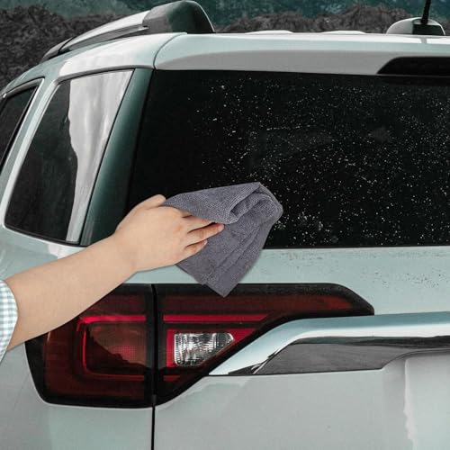 Image of Microfibre Cleaning Cloth Roll 25x25 cm (Pack of 20) | Tear-Away Reusable Multipurpose Cleaning Wipes | Highly Absorbent, Lint-Free & Scratch-Free Cloths for Kitchen, Car & Home.