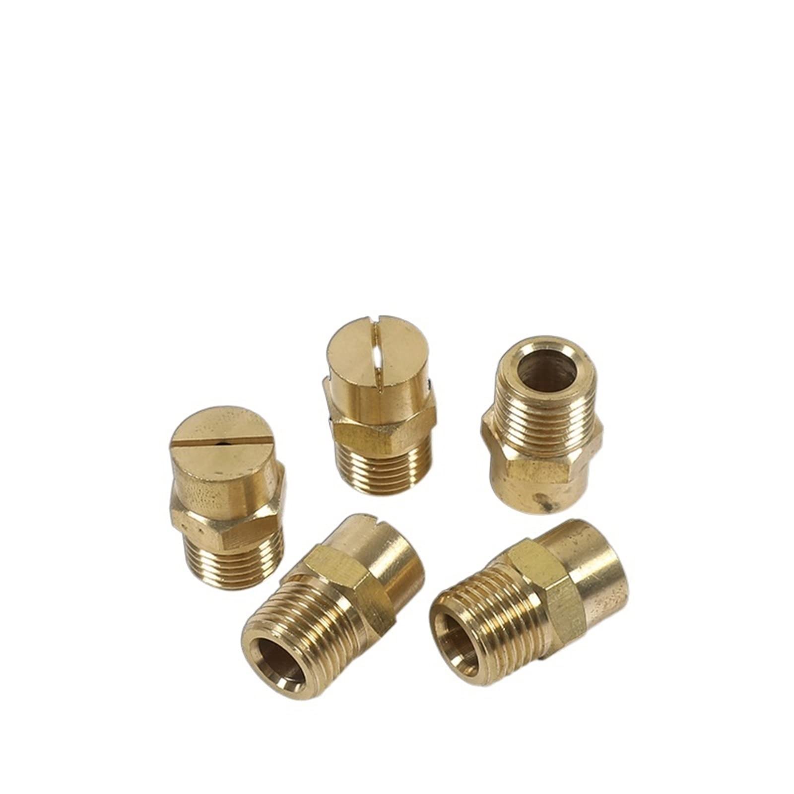 1/2 Pouce Fente Cuivre Micro Arroseur Pelouse Arroseur Ventilateur Arroseur Jardin Atomisation Refroidissement Buse De Pulvérisation Arroseur Buse D'atomisation (Size : 5PC) ()
