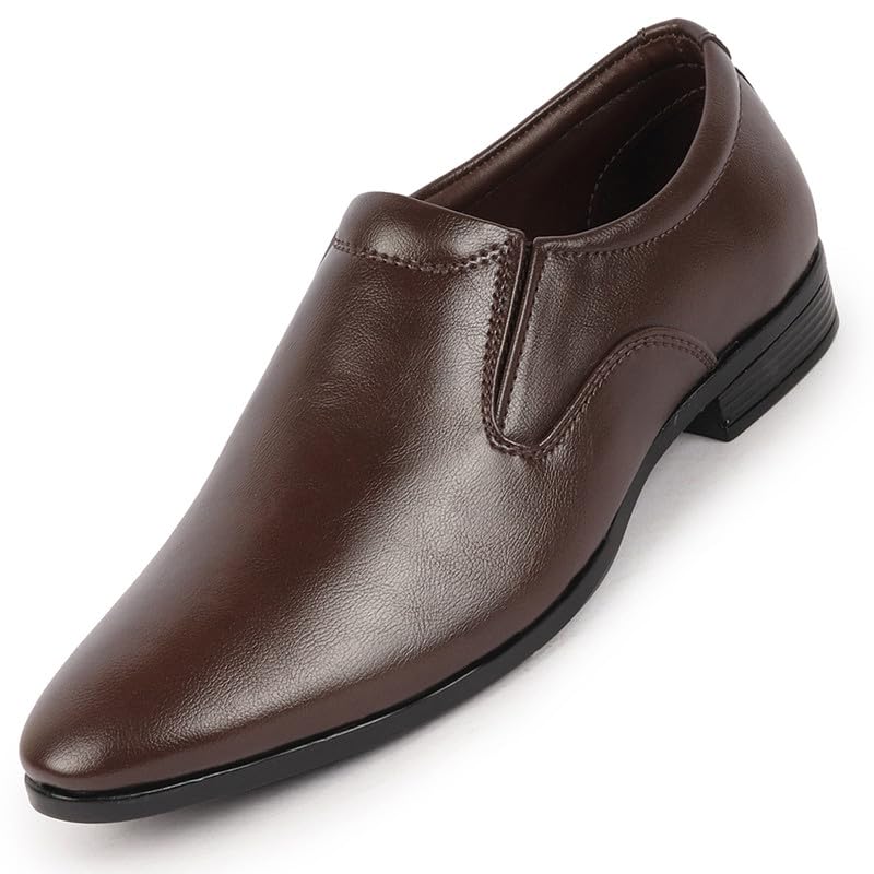 FAUSTO FST KI-702 BROWN-43 Mens Brown Formal Office Meeting Slip On Shoes (9 UK) (B0CPTRRGG5) Amazon Price History, Amazon Price Tracker