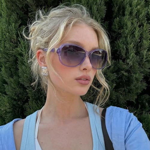 Image of SIPHEW Polarized Sunglasses for Women | UV400 Protection | Vintage Sun Glasses,Wraparound Shade,Lightweight & Comfortable,Big Sunnies eyewear,Driving,Outdoors