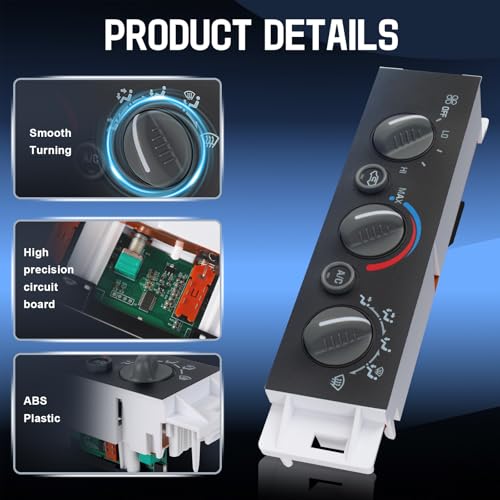 image for KAFKOF A/C Heater Control Panel for 1996-2000 Chevy GMC C1500 C2500 C3