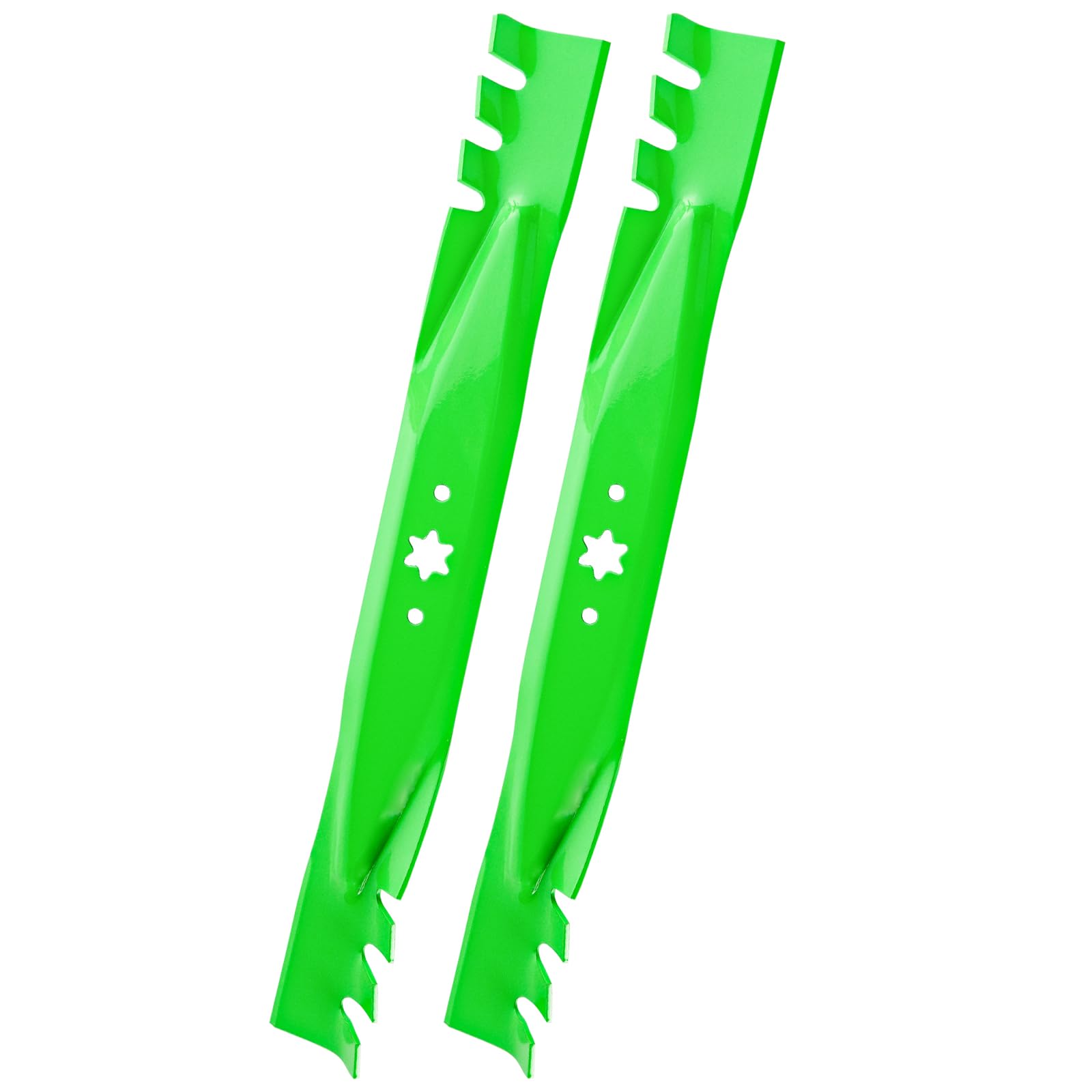 Paquete de 2 cuchillas de repuesto 742-0616 942-0616 942-0616-X 942-04126-X para tractor de césped Cub Ca det MTD CRA ftsman LTX1040 RZT-L42 XT2-LX42 T1200 Z6000 106.7 cm. Cortacésped de