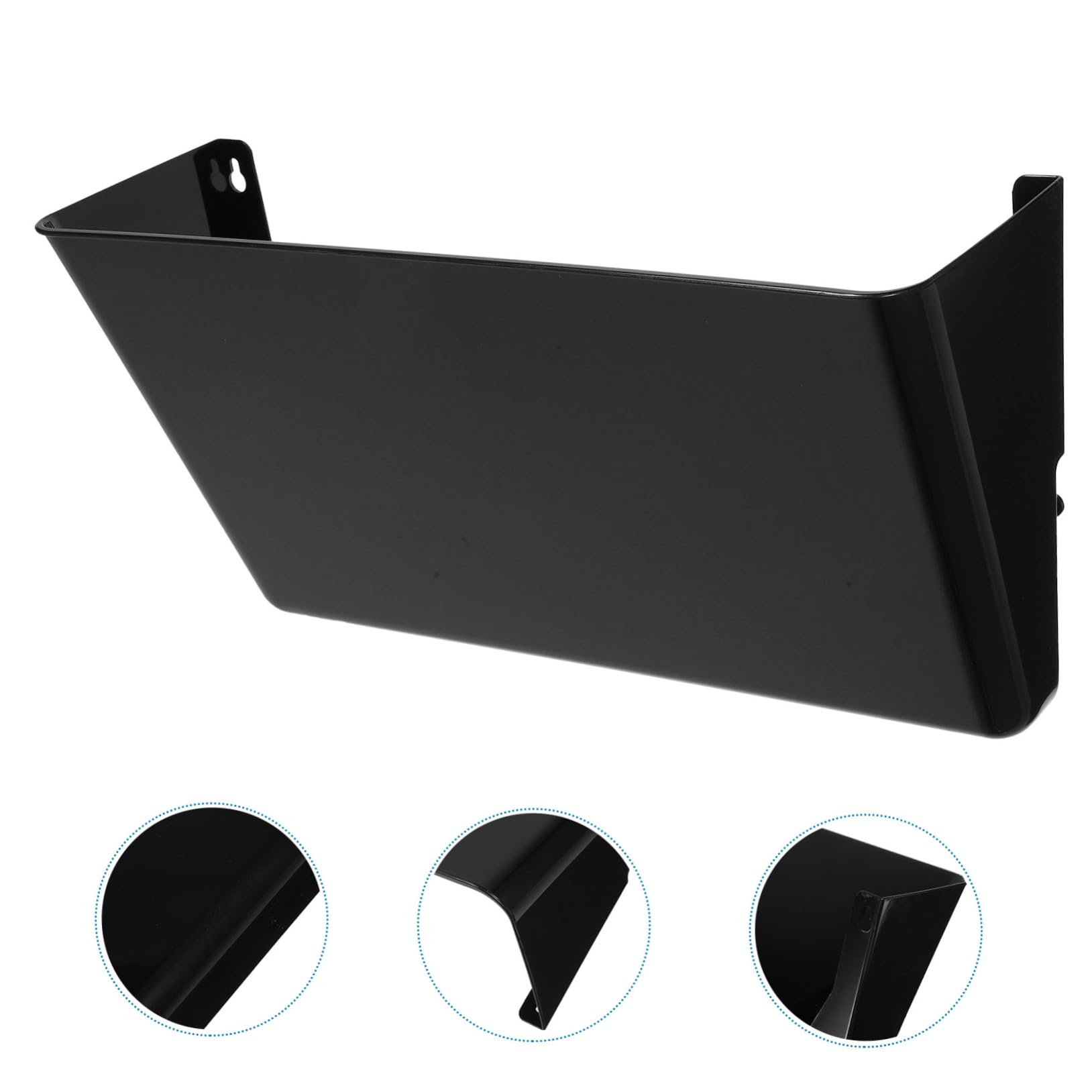 Porta Documenti da Parete in Plastica Resistente Organizer File Holder Multiuso per Ufficio e Casa Supporto Riviste e Cartelle Compatto Murale Ordinato e Pratico