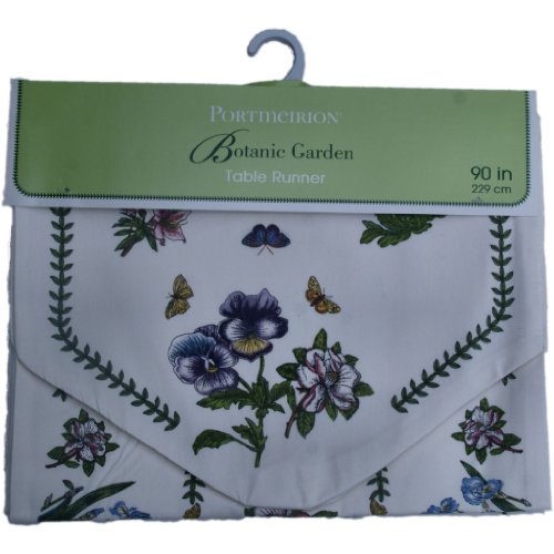 Avanti Linens Botanic Garden 90-Inch Runner, Ivory