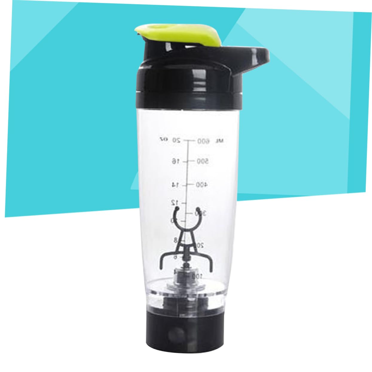 Shaker Elettrico per Proteine 600 Ml Mixer Antigraffio Portatile Miscelazione Automatica per Sportivi e