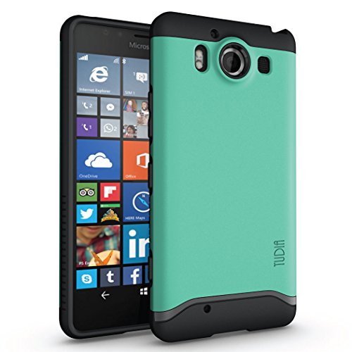 TUDIA Slim-Fit Merge Dual Layer Protective Case for Microsoft Lumia 950 (Mint)