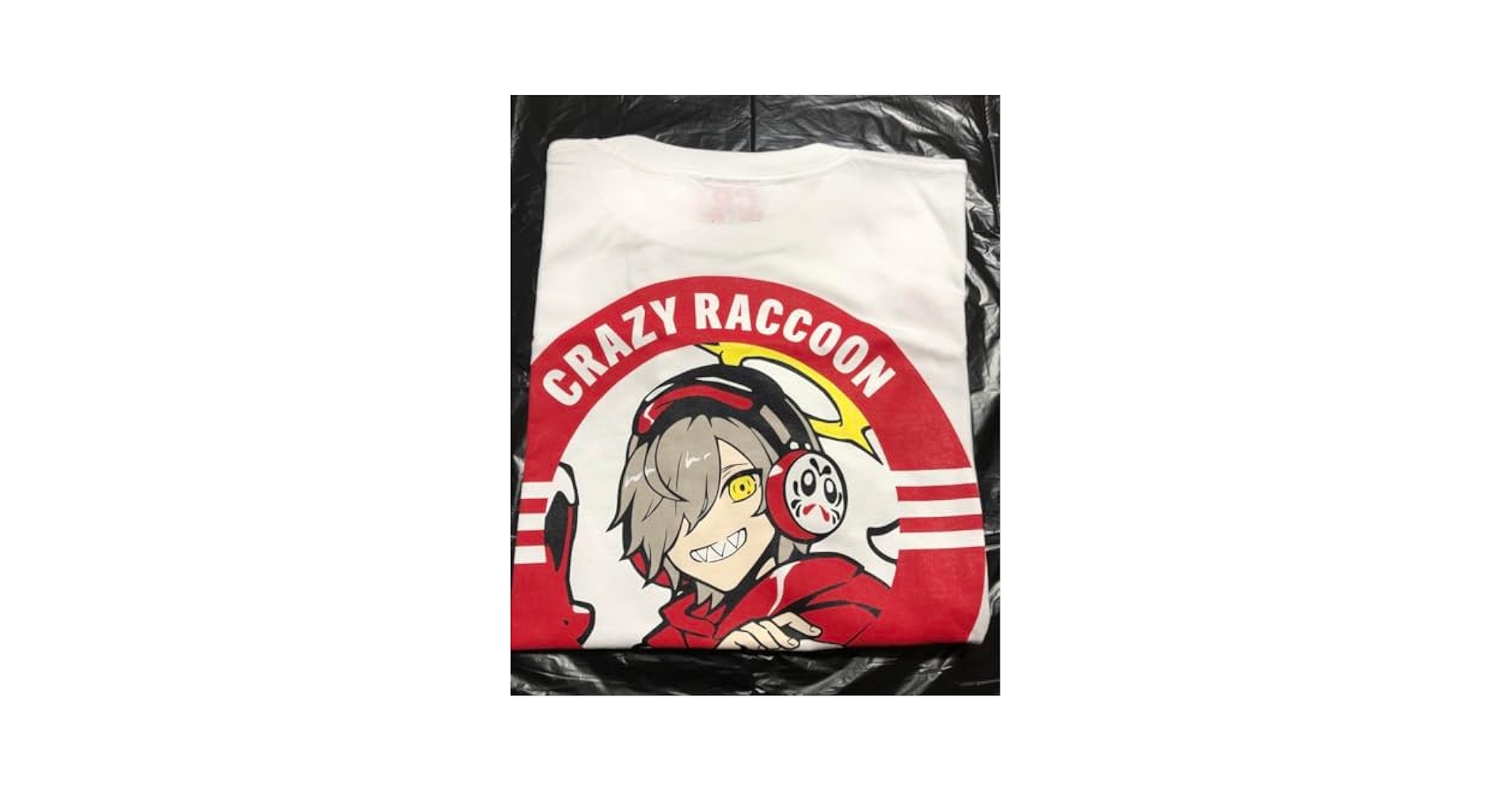 Amazon.co.jp: だるまいずごっど Tシャツ crazy raccoon : おもちゃ