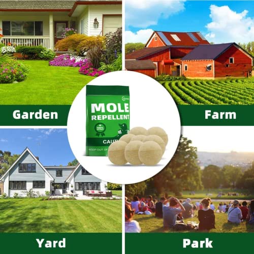 ANEWNICE Mole Repellent,Vole Repellent Outdoor,Natural Gopher Repellent