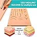 Suture Practice Kit for Medical Students | Includes Complete Tool Kit with Training Medical Book | Extra Large Silicone Pad with 19 Pre-Cut Wounds | Carryall Mixed Threads in A-LaB Storage Case