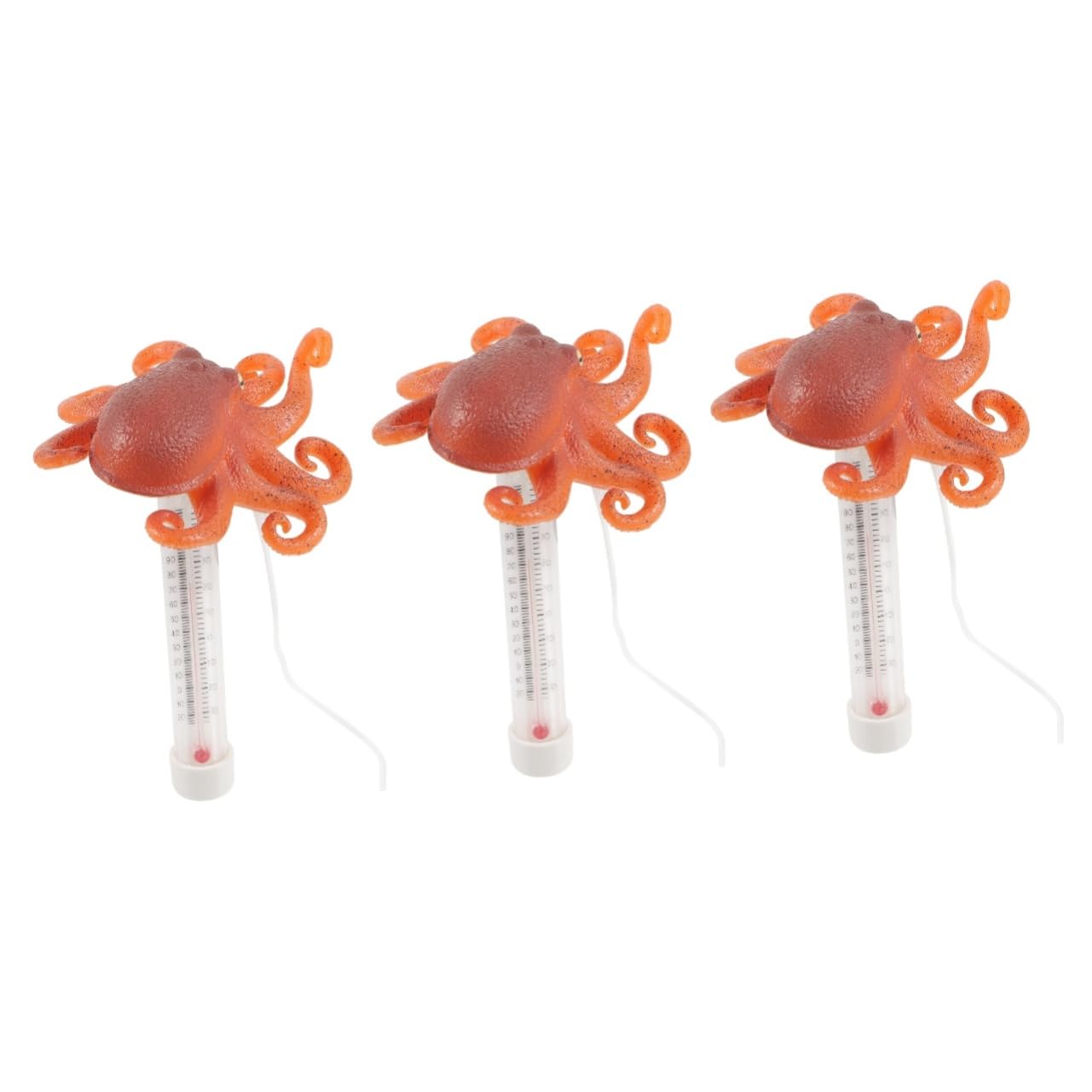 Toddmomy 3pièces Thermomètre Flottant De Piscine Thermomètre De Température De Eau Pour Spas Et Aquariums Lecture Précise Et Avec Design Forme De Pieuvre