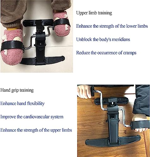 Pedal Exerciser, ejercicio plegable portátil para brazos y piernas miniatura 3