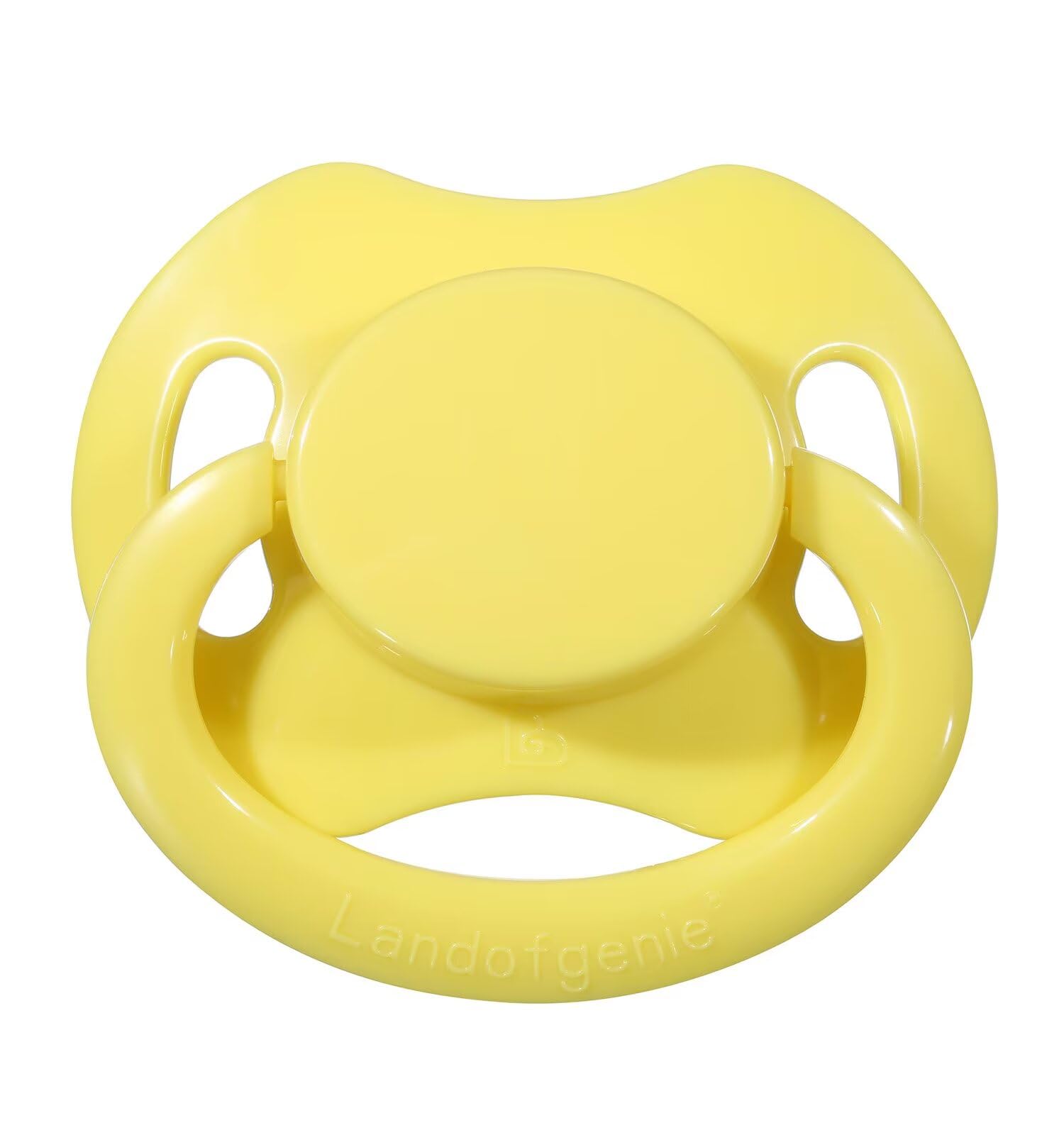 Landofgenie Adult Pacifier - Large Suction Shield for Comfort and Security, Bone-Shaped, Yellow