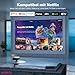Smart Beamer 4K[Kompatibel mit Netflix] 3D Dolby Audio VISSPL 30000Lumen Autofokus/Auto Trapezkorrektur Projektor,WiFi6 Bluetooth Beamer 4K Heimkino,Outdoor Video Projektor Mit 360° Drehbarem Ständer