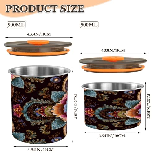 Envase Hermético para Café Acero Inoxidable 30 oz miniatura 2