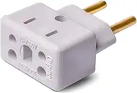Adaptador De Tomada Universal ORIGINAL 3 Pinos Benjamin 10A/20A Para 2 e 3 Pinos Bivolt 110V/220V Para Secadores Chapinhas Air Fryer DM SHOPP