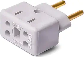 Adaptador De Tomada Universal ORIGINAL 3 Pinos Benjamin 10A/20A Para 2 e 3 Pinos Bivolt 110V/220V Para Secadores Chapinhas Air Fryer DM SHOPP
