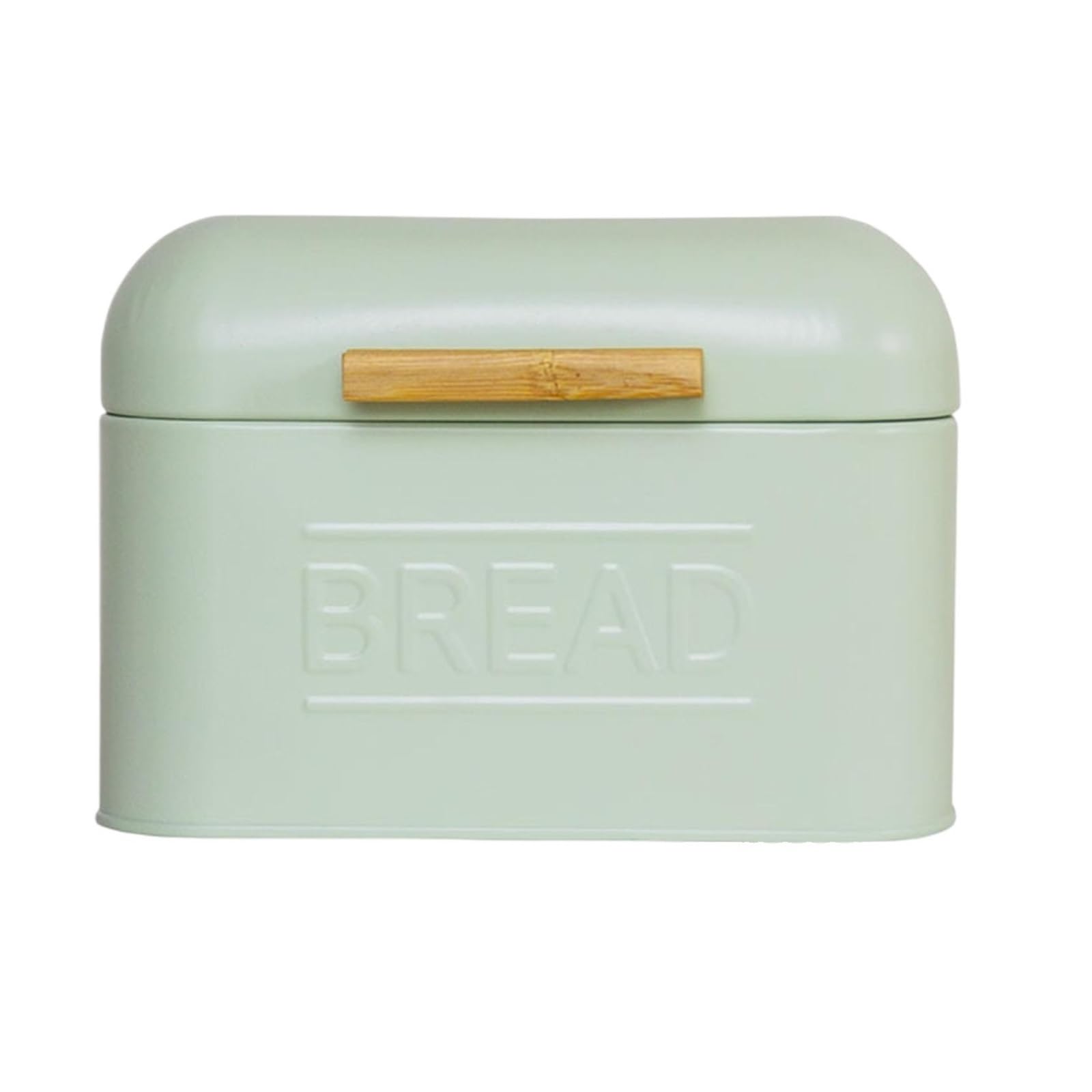 LUYSGBXR Bread Bin Iron Bread Storage Box Food Container Snack With Lid Retro Countertop Pastry Kitchen(Light green)