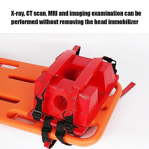 ANKROYU Head Immobilizer, Spine Board Head Immobilizer with Adjustable Straps, Emergency Head Fixation Immobilizer, Waterproof Head Immobilizer