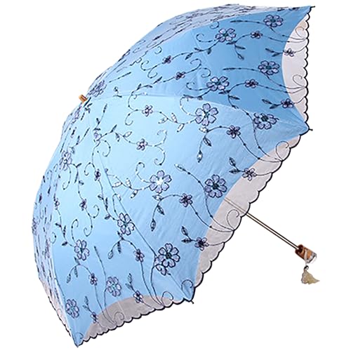 Parapluie vintage de créateur avec dentelle raffinée et protection solaire haute performance