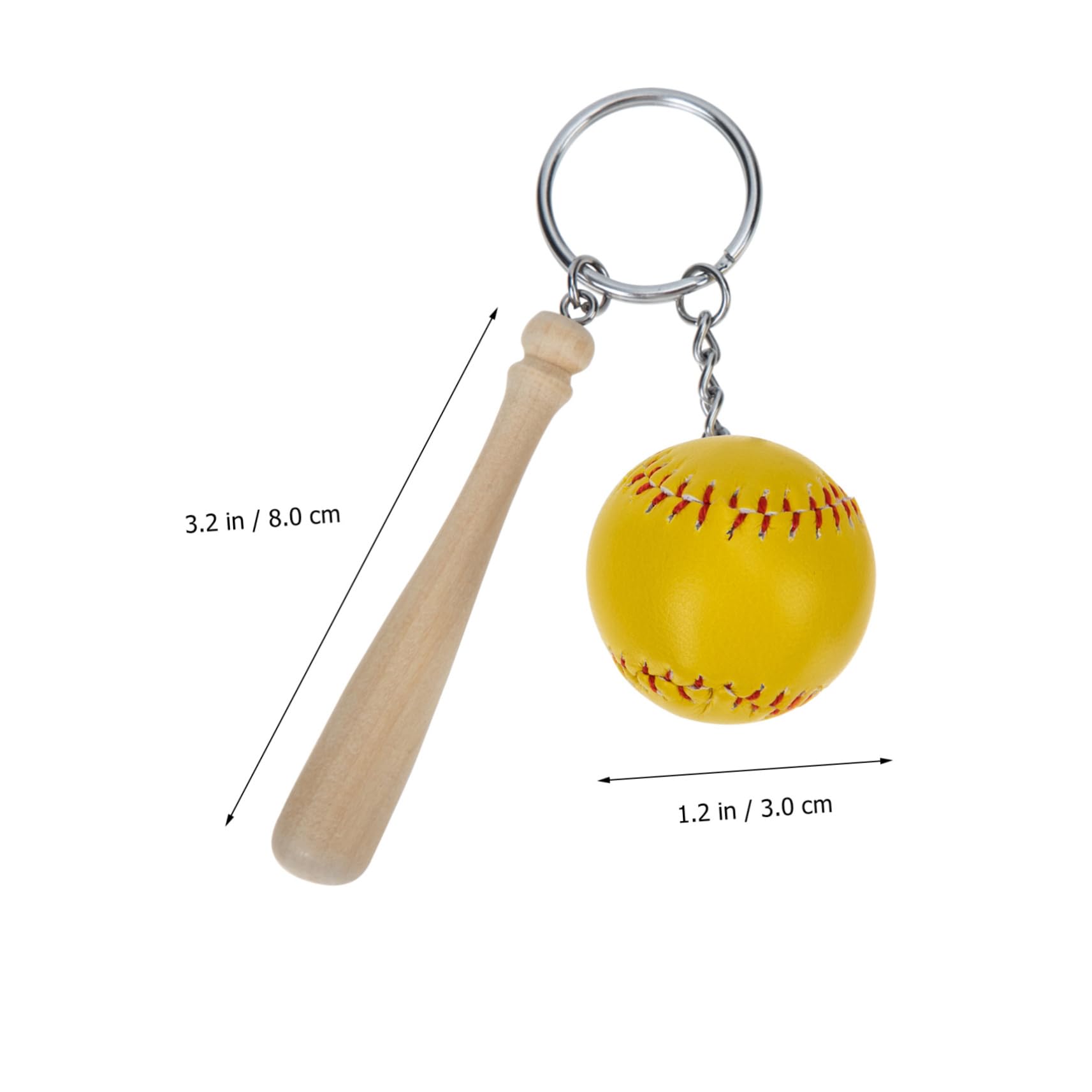 Portachiavi Da Baseball Keeychain Carino Mazza Da Baseball in Miniatura Giocatore Catena Portachiavi Uomini Regali Sportivi Per Ragazzi Di Legno