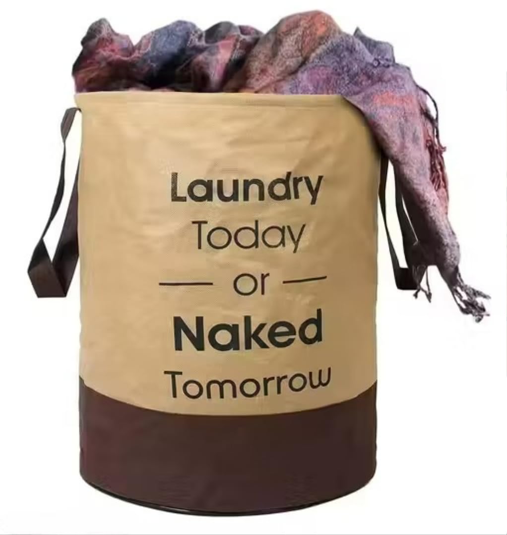 45L Laundry Basket with Lid, Foldable Storage Bag for Clothes (Design 2, Pack of 1)-image-48