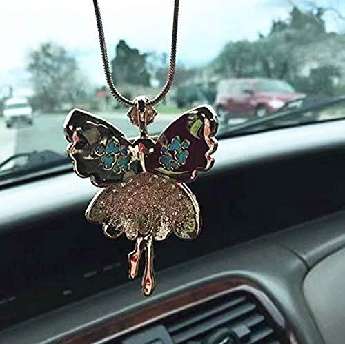 Jiamin Angel Automotive Accessories, Guardian Angel Rearview Mirror Guardian Angel Car Charm Window Hanging, Charms For Travel Protection #TOP3