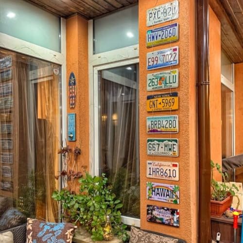 Image of Decorative Retro Metal Signs Wall Plate - 12x8 Inch (Carlburg) | Weatherproof Vintage Metal Sign Plate for Cafe, Home, Bar, Garage | Decorative Wall Hanging Sign Board