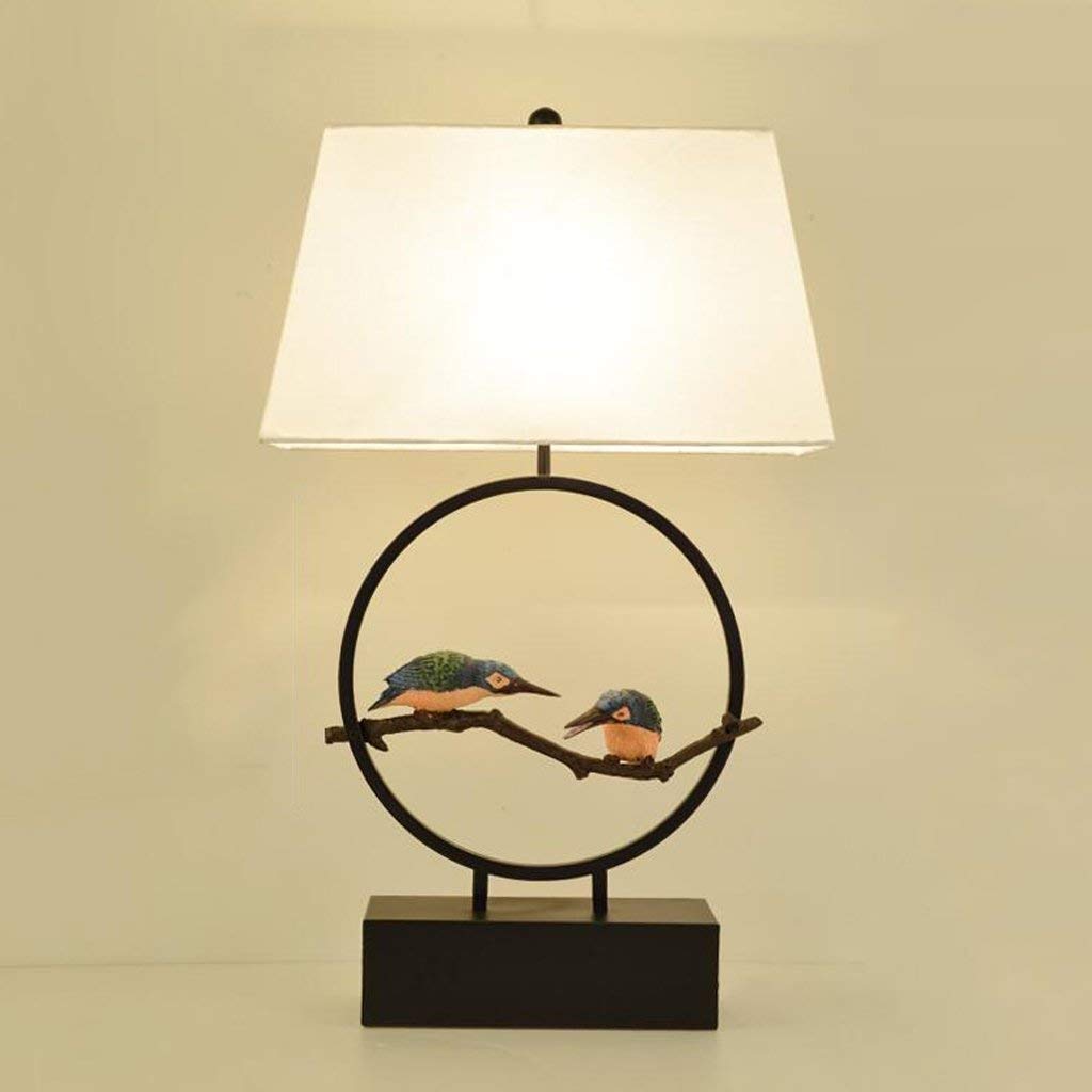 Sculpture oiseau résine GZZ Gyy avec lampe de table salon et éclairage bureau E27 - 2