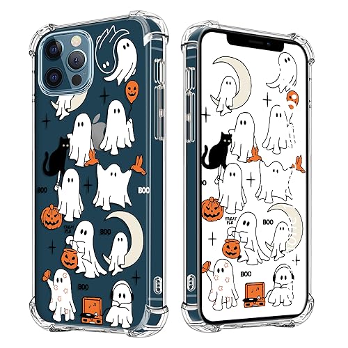 Coque iPhone 12 Halloween à motif fantôme pour accessoiriser votre soirée déguisée du 31 octobre