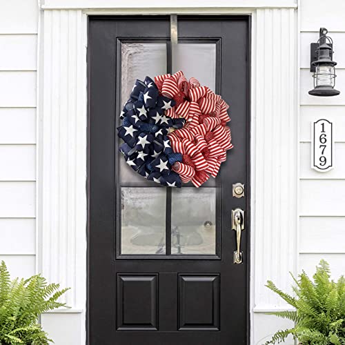 Independence Day Patriotic Wreath For Front Door,4Th Of July Wreath, Welcome Door Garland Independence Day Memorial Day Veterans Day Wreath Decoration For Window Wall Home Decor #TOP2