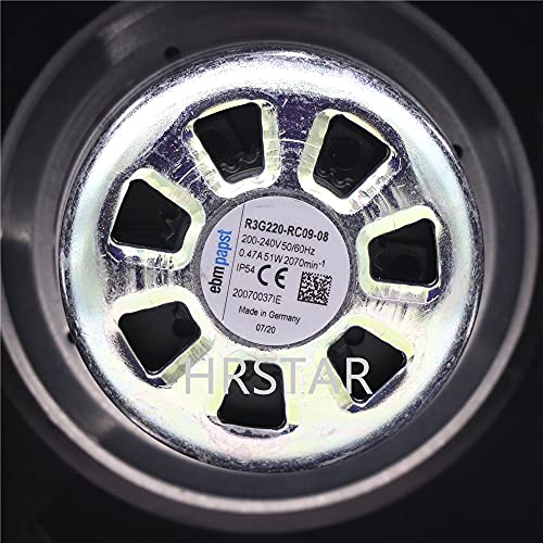 Hrstar R3G220-Rc09-08 Centrifugal Fan 200~240Vac 0.47A 51W Φ220Mm Cooling Fan #TOP5