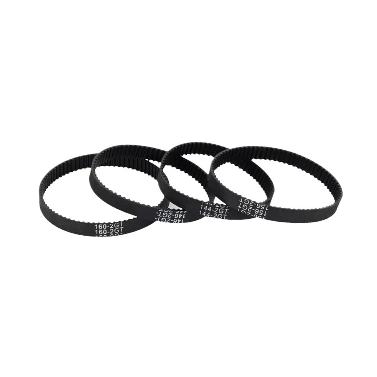 Courroie de distribution GT2 6mm en caoutchouc renforcé 2GT 142 mm pour axe synchrone