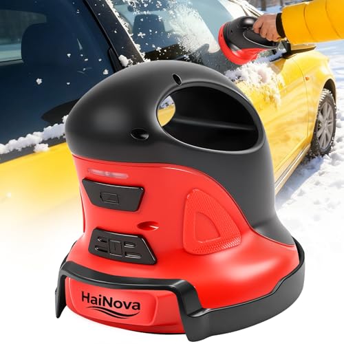 Electric Ice Scraper,3 In 1 Upgraded Ice Scrapers for Car Windshield, Handheld Electric Snow Scraper Remover, Electric Windshield Scrapers Non Scratch, Multi-Purpose Electric Cleaner and Polisher