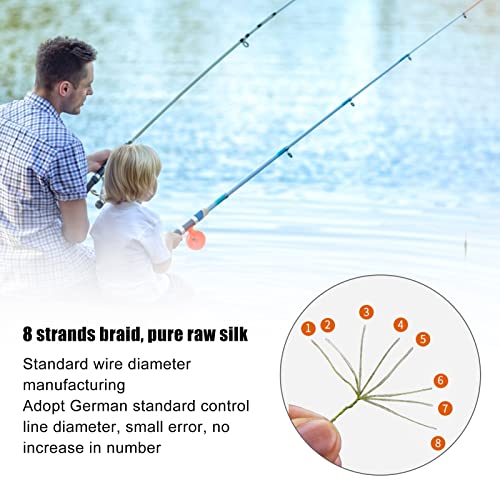Shanrya Geflochtene Angelschnur, Starke Zugkraft PE Geflochtene Angelschnur Umweltstandard Drahtdurchmesser für… – Bild 4